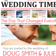 Wedding Invitation Newspaper